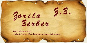 Zorilo Berber vizit kartica